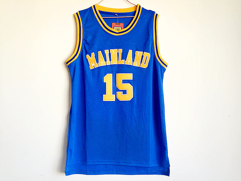 Vince Carter No. 15 High School Blue Premium Embroidered Jersey