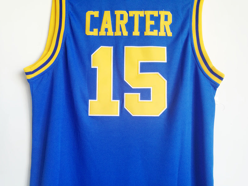 Vince Carter No. 15 High School Blue Premium Embroidered Jersey