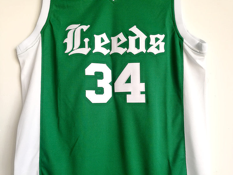 Charles Barkley Leeds High School No. 34 green basketball jersey