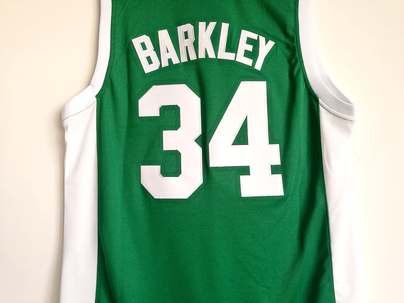 Charles Barkley Leeds High School No. 34 green basketball jersey