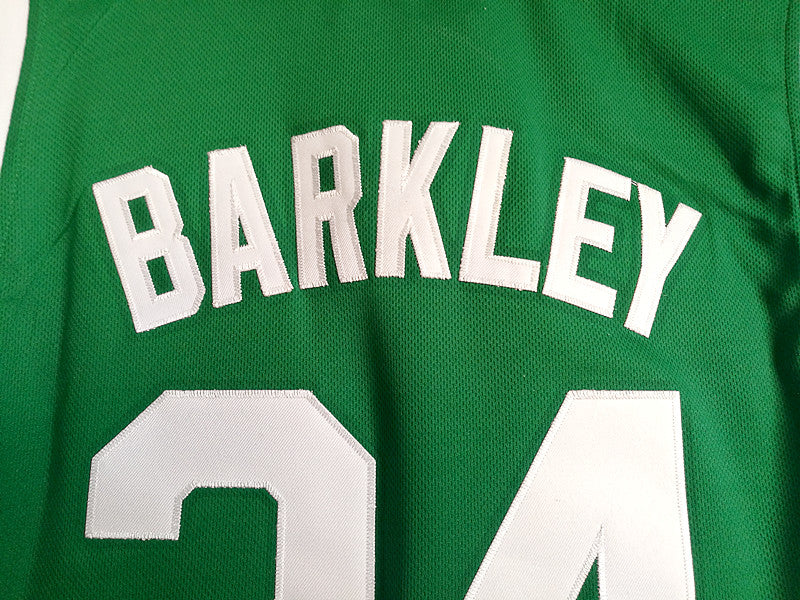 Charles Barkley Leeds High School No. 34 green basketball jersey