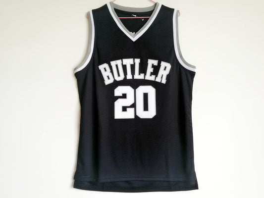 NCAA Butler University No. 20 Gordon Hayward black embroidered jersey