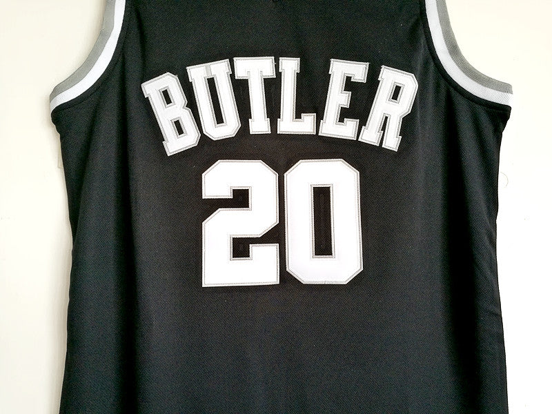 NCAA Butler University No. 20 Gordon Hayward black embroidered jersey