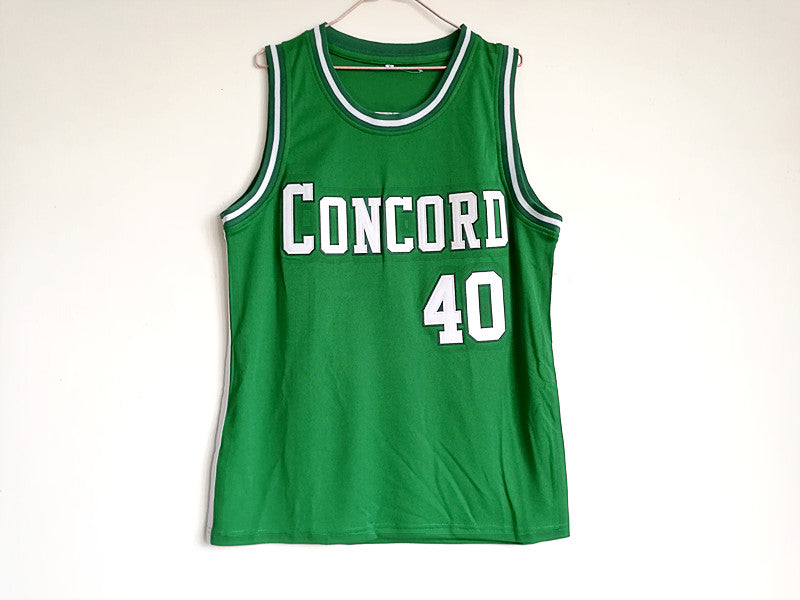 Shawn Kemp Concord, MA High School No. 40 Green Embroidered Jersey