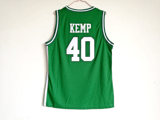 Shawn Kemp Concord, MA High School No. 40 Green Embroidered Jersey