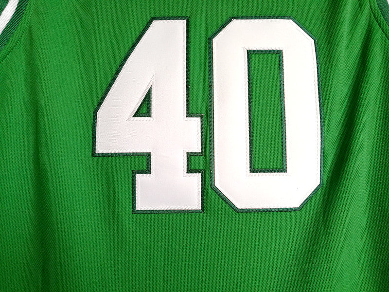 Shawn Kemp Concord, MA High School No. 40 Green Embroidered Jersey