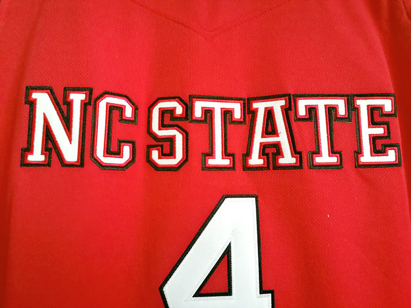 NCAA North Carolina State University No. 4 JR. Smith red embroidered jersey