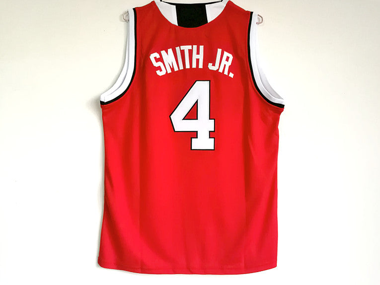 NCAA North Carolina State University No. 4 JR. Smith red embroidered jersey