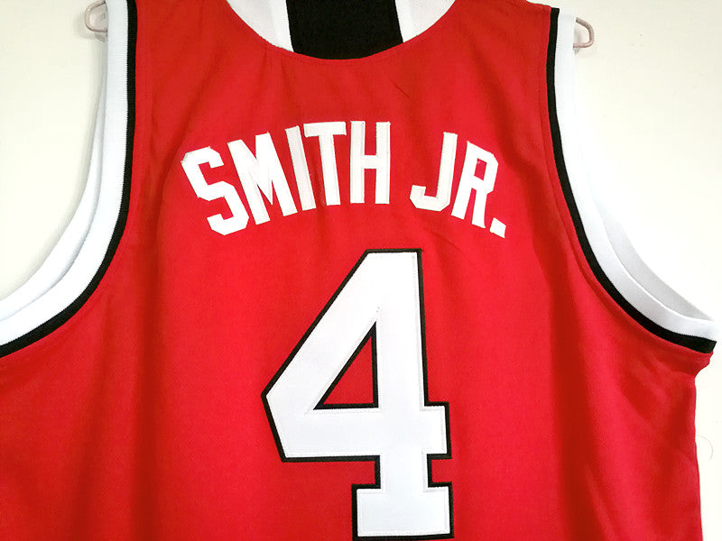 NCAA North Carolina State University No. 4 JR. Smith red embroidered jersey