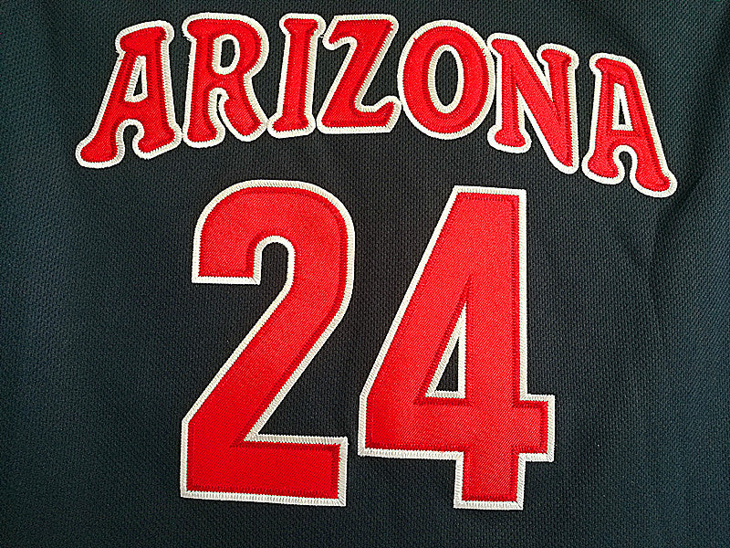 NCAA University of Arizona No. 24 Iguodala dark blue double-layer embroidered basketball jersey