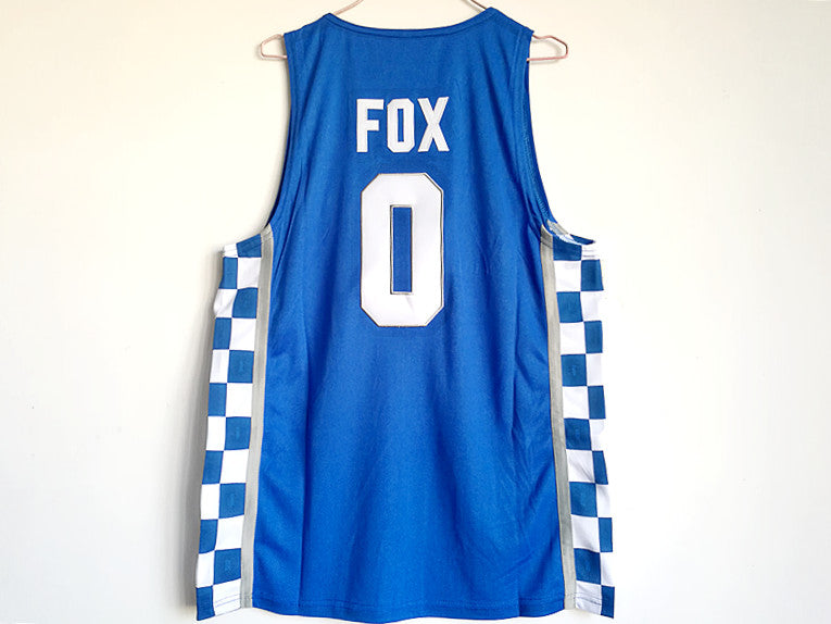 NCAA University of Kentucky No. 0 FOX Fox blue basketball jersey