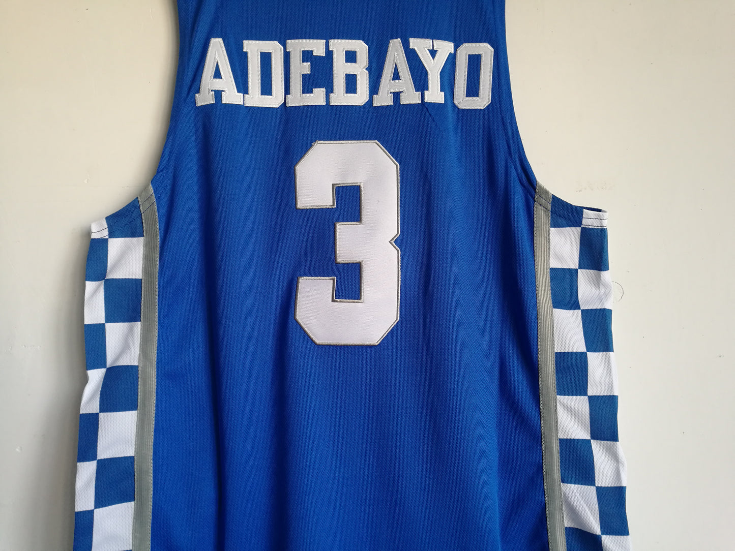 NCAA University of Kentucky No. 3 Bam Adebayo blue basketball jersey