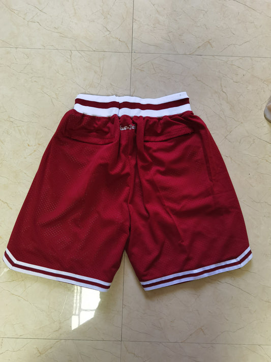 Kobe Bryant High School Edition Pants, Densely Embroidered Burgundy Pocket Pants