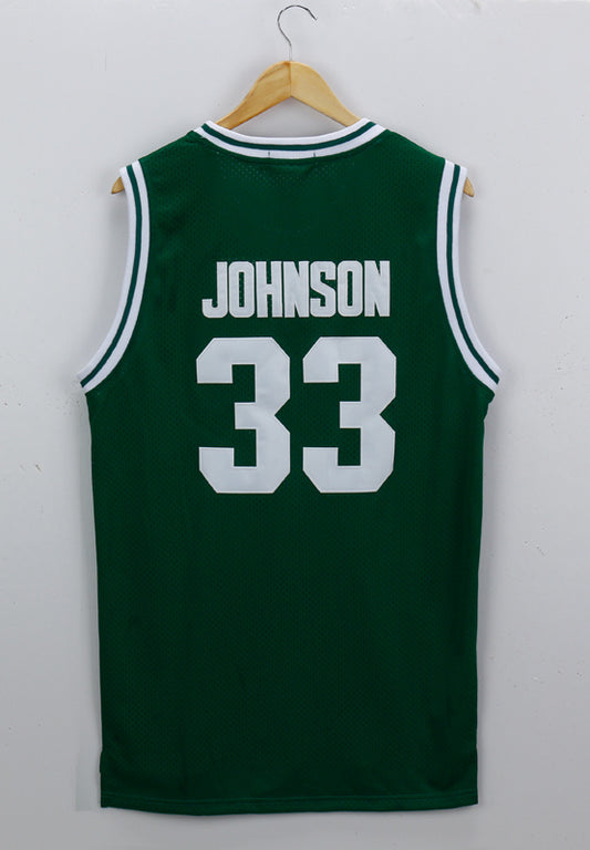 NCAA Magic Johnson No. 33 High School Edition Green Jersey