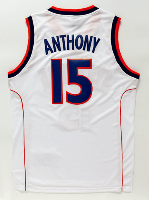 NCAA Anthony University Edition No. 15 White Jersey