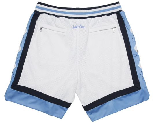 North Carolina JUST DON white dense embroidery pocket pants