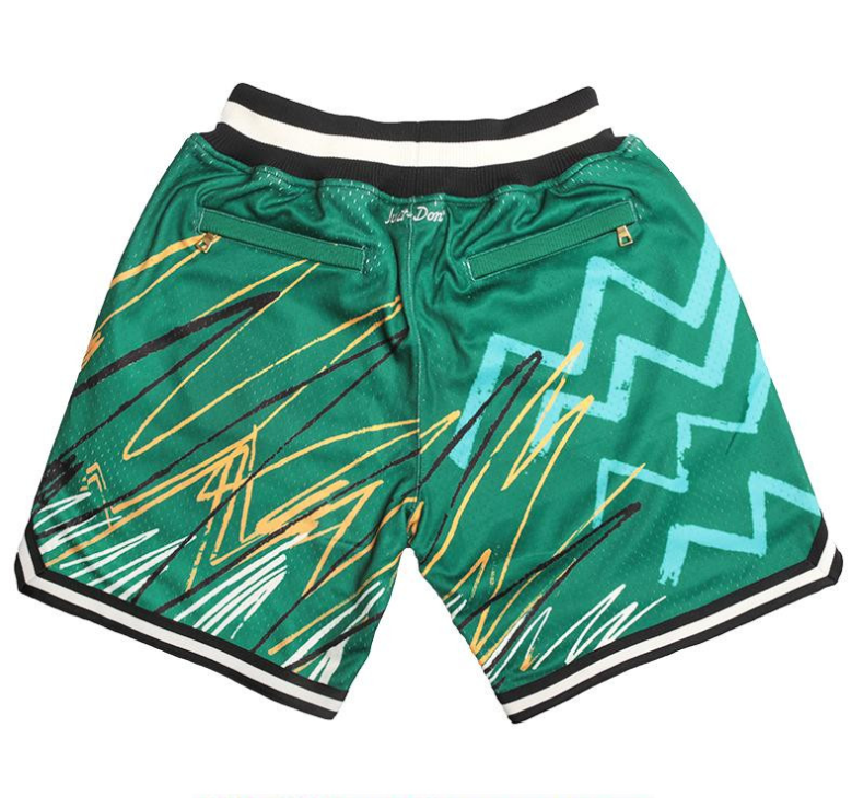 Supersonic JUST DON Lightning Edition Light Green Densely Embroidered Pocket Pants