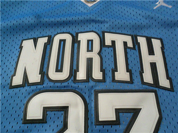 Bulls No. 23 Jordan North Carolina State University away embroidery blue jersey