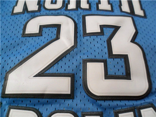 Bulls No. 23 Jordan North Carolina State University away embroidery blue jersey