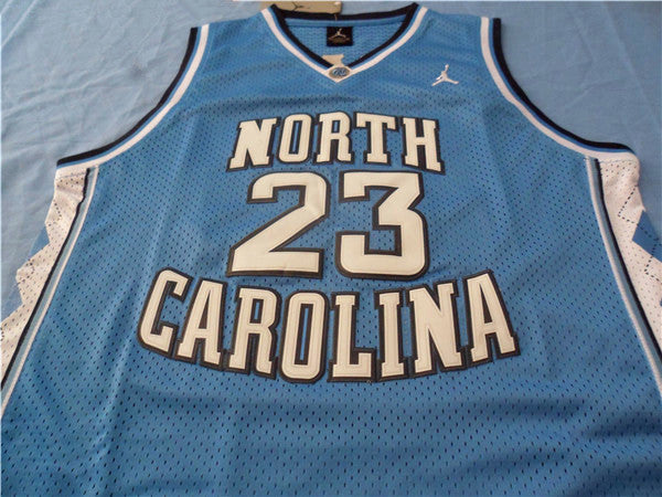 Bulls No. 23 Jordan North Carolina State University away embroidery blue jersey