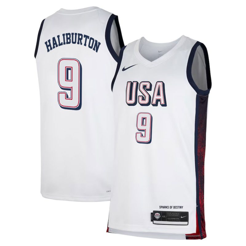 Tyrese Haliburton Team USA 2024 Olympics Jersey