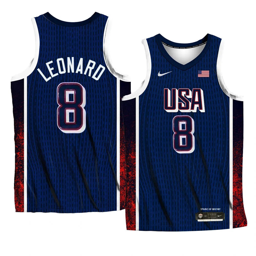 Kawhi Leonard Team USA 2024 Olympics Jersey