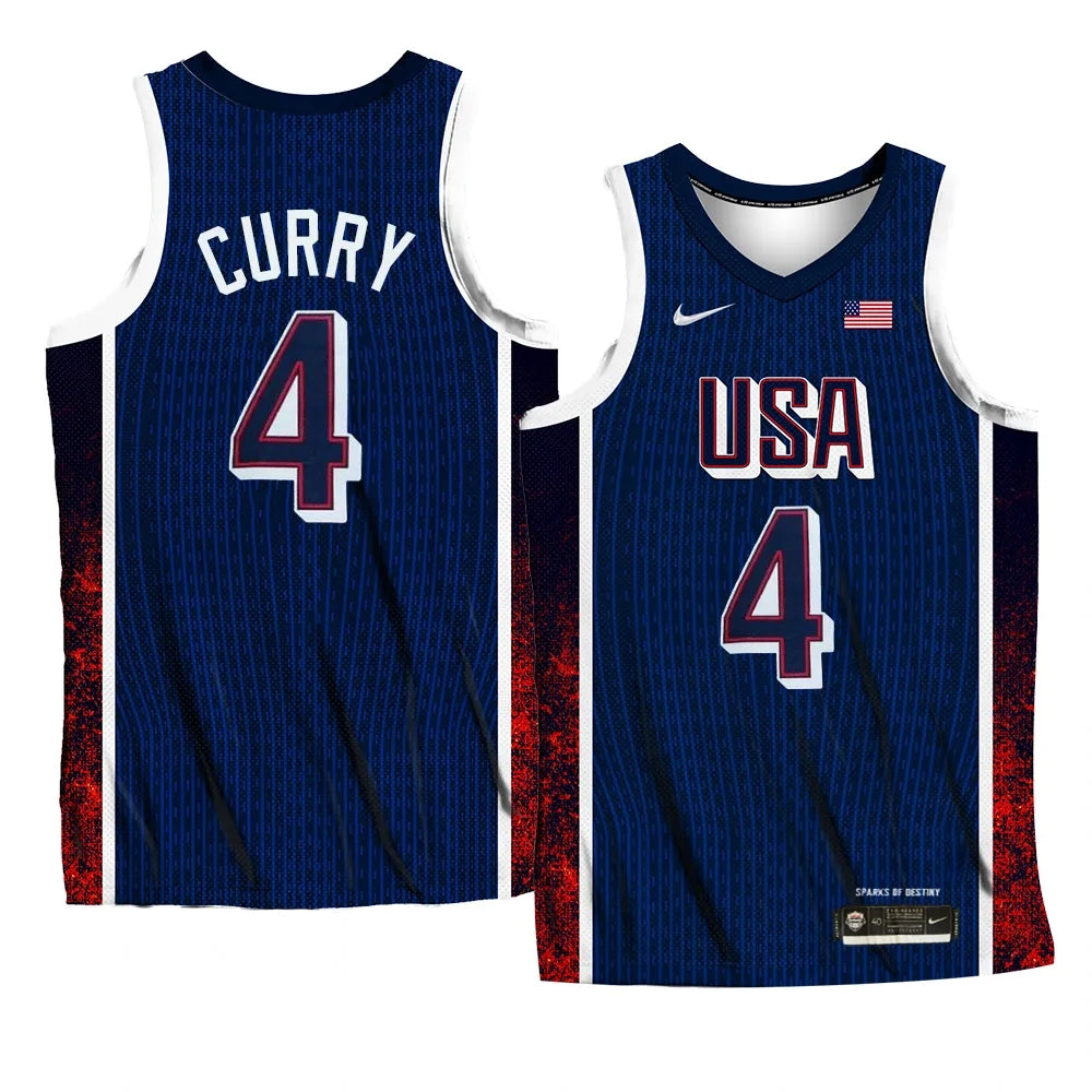 Stephen Curry Team USA 2024 Olympics Jersey