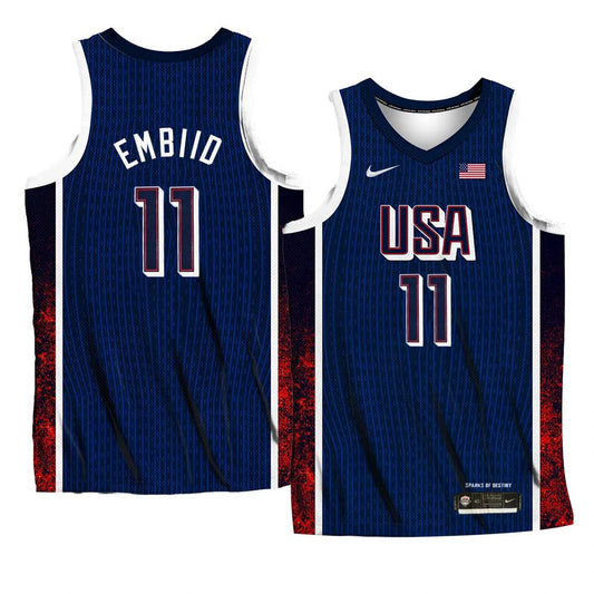 Joel Embiid Team USA 2024 Olympics Jersey