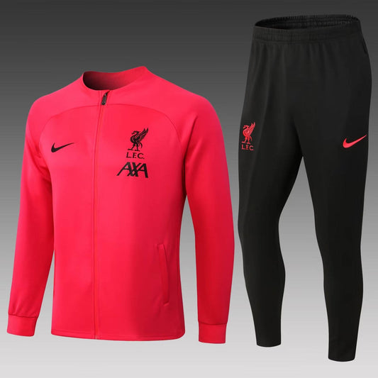 2022/2023 Liverpool Long Zipped Jacket Pink Jersey 1:1 Thai Quality