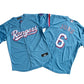 Men's Texas Rangers 6# Josh Jung  Light Blue Player Jersey