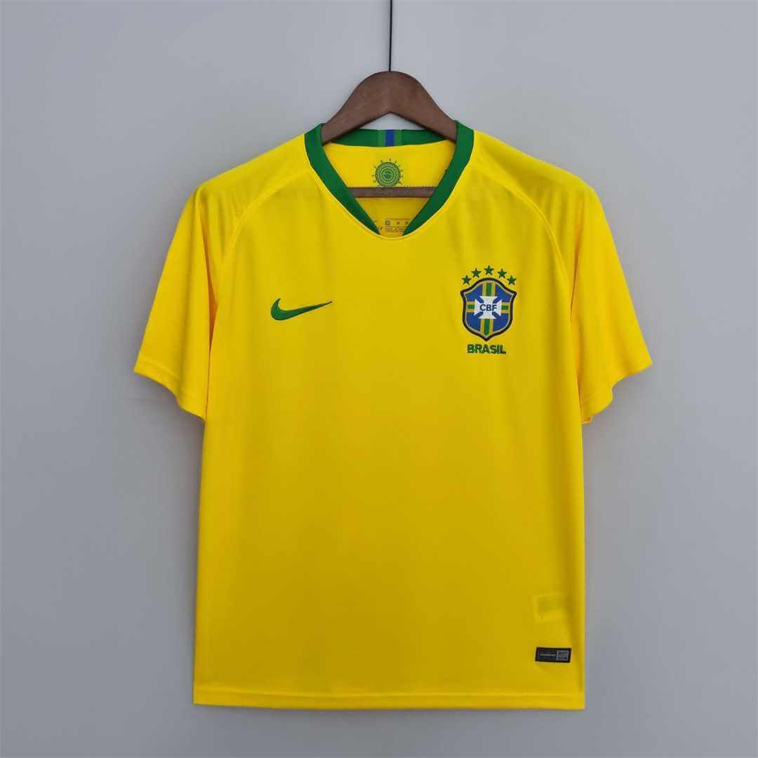 2018/2019 Retro Brazil Home Soccer Jersey