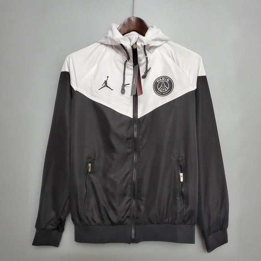 Psg Paris Saint-Germain Windbreaker Classic Style Black-White