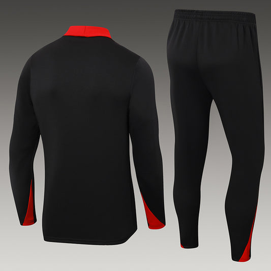 2024-25  Black Paris Football Half Pull Training Suit