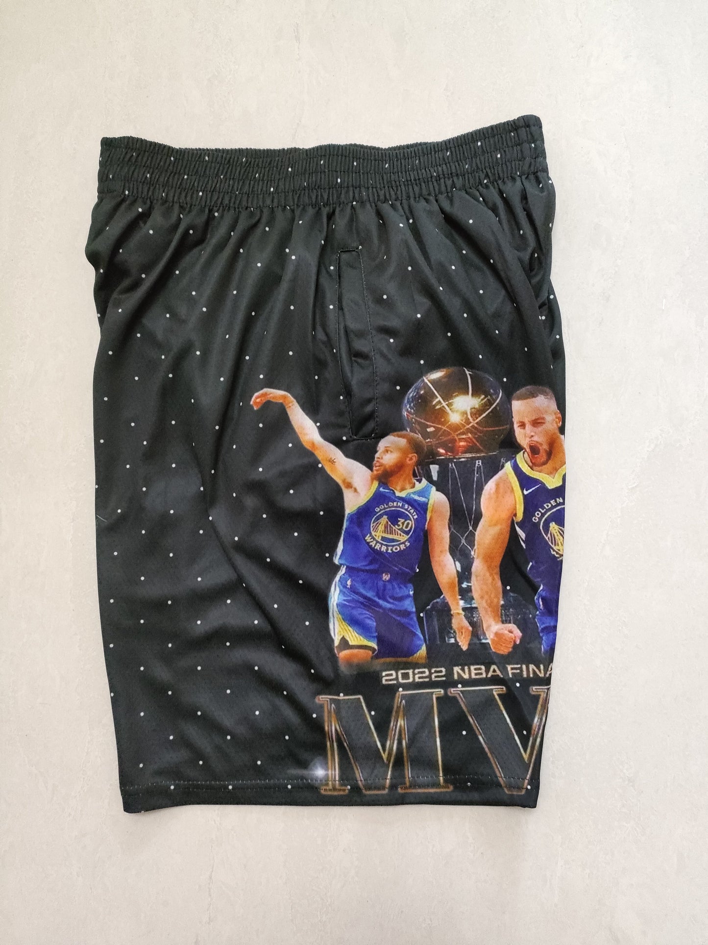 Golden State Warriors black Mitchell& nessMYp shorts