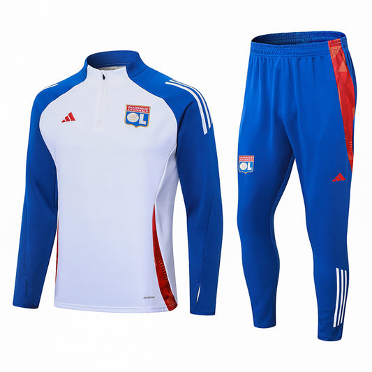 2024-25  Lyon White   Football Half Pull Training Suit