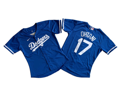 Women's Los Angeles Dodgers #17 Blue Shohei Ohtani Home Cool Base Jersey