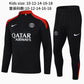 2024-25 Black  Paris  Football Half Pull Training Suit