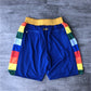 Denver Nuggets retro rainbow JUST DON collaboration shorts