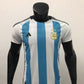 2022 FIFA World Cup Player Version Argentina National Team Home Jersey