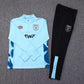 2023/2024 West Ham United Half-Pull Training Suit light blue Football Shirt 1:1 Thai Quality