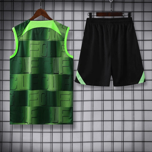 2023/2024 Liverpool pre-match training Green Jersey+Shorts  1:1 Thai Quality