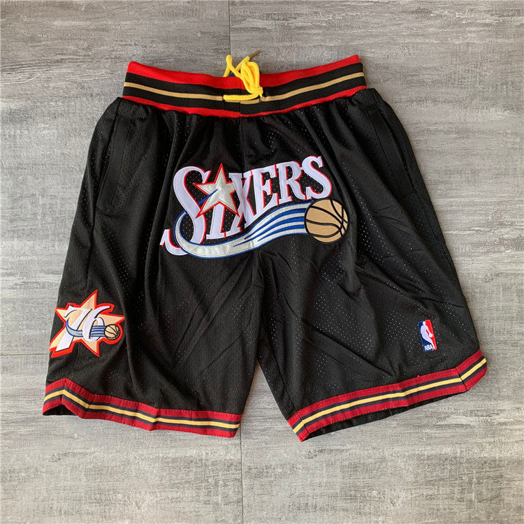 Philadelphia 76ers JUST DON co-branded shorts-black