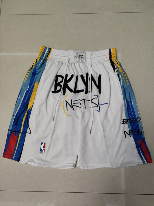 Brooklyn Nets White City Edition Pocket Pants