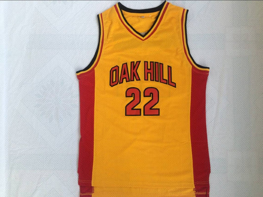 NCAA Oak Hill High School No. 22 Anthony Yellow Premium Mesh Jersey