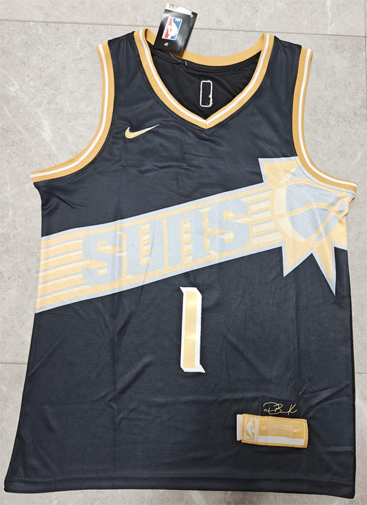 24 Suns #1 Booker Black and Gold Jersey