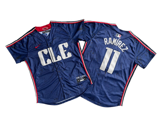 Men's Cleveland Guardians José Ramírez#11 Navy 2024 City Connect Limited Jersey