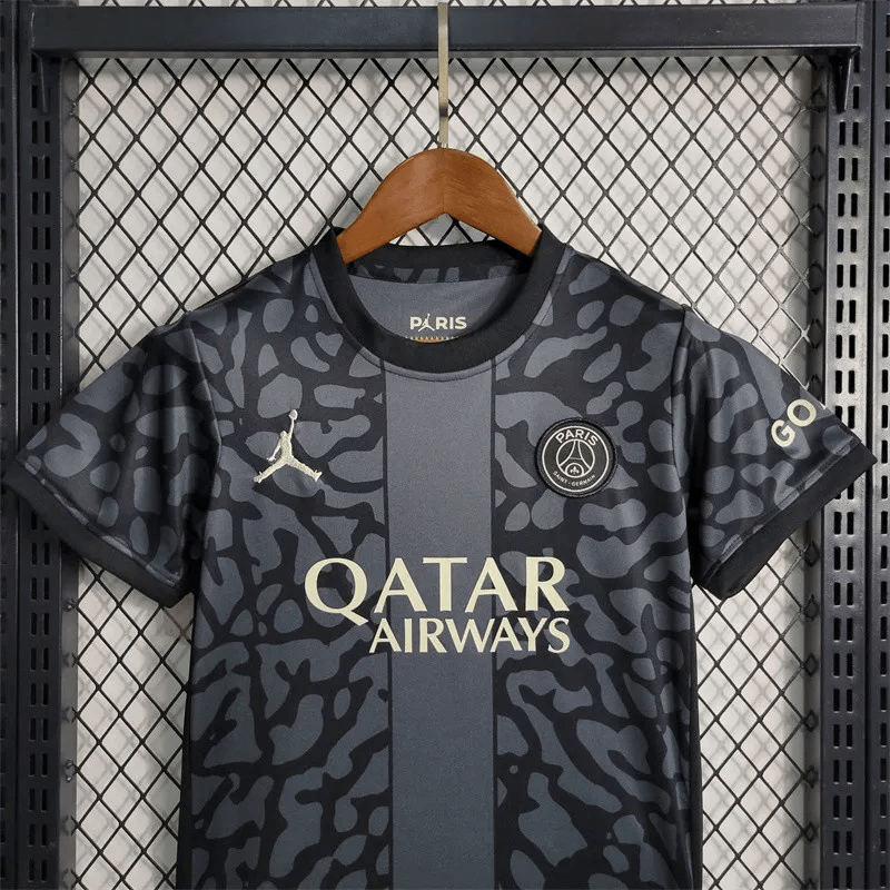 2023/2024 Psg Paris Saint-Germain Third Away Foowaytball Shirt 1:1 Thai Quality Kids Size