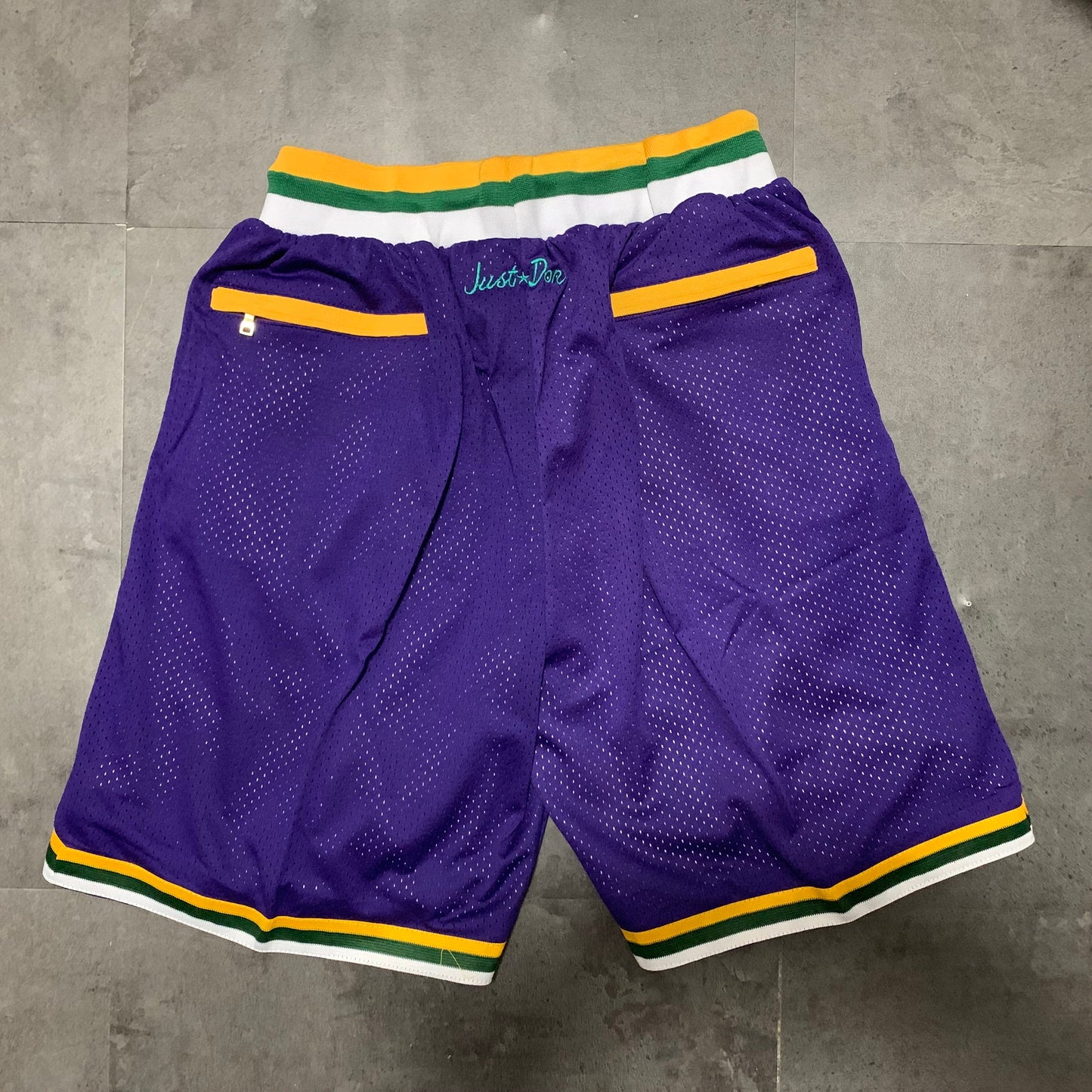 Utah Jazz JUST DON joint shorts purple