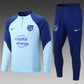 2022/2023 Atletico Madrid Half-Pull Training Suit Blue 1:1 Thai Quality