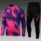 2021/2022 Psg Paris Saint-Germain Half-Pull Training Suit Pink